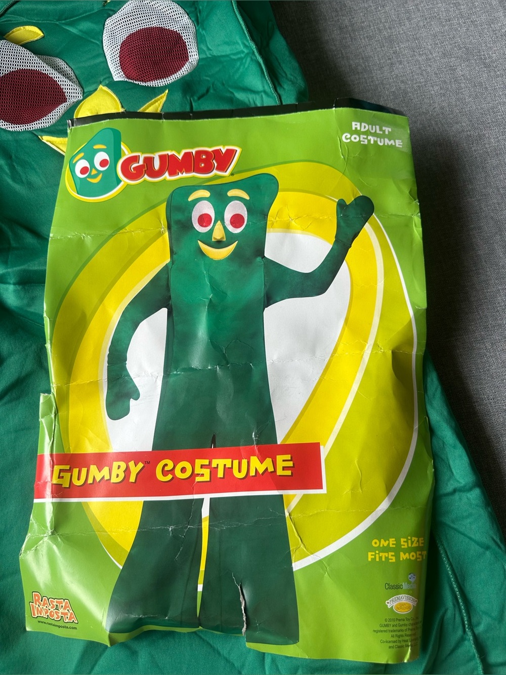 Rasta Imposta Gumby Adult Size Halloween Costume 2010
